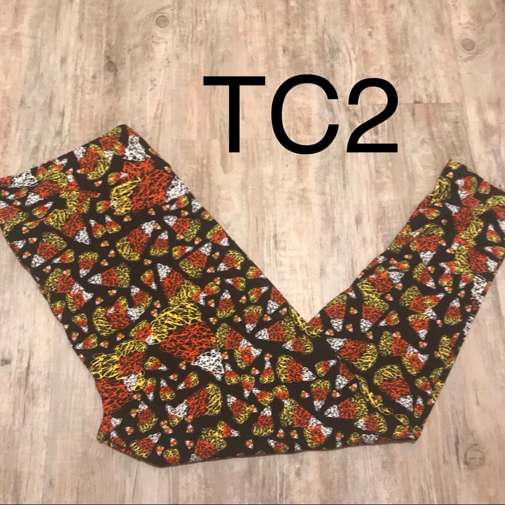 LuLaRoe Candy Corn TC2 Leggings NWOT
